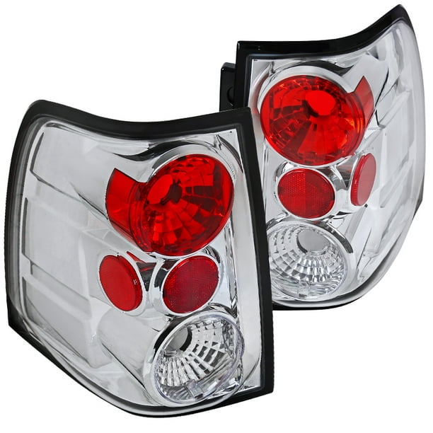 Chrome Housing Clear Lens*EURO ALTEZZA*Tail Light Lamp for 03-06 Ford Expedition 